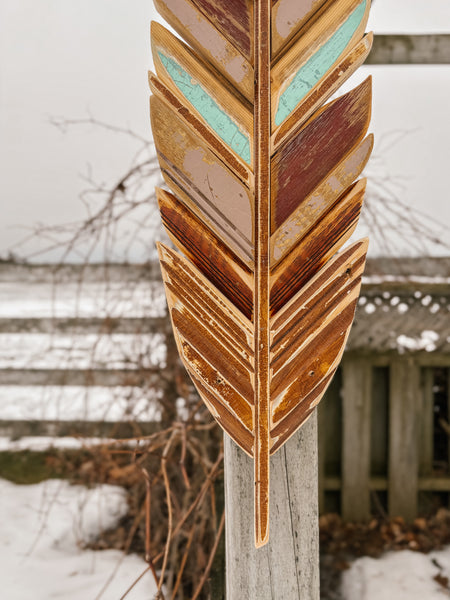 32” Wall Hanging Feather