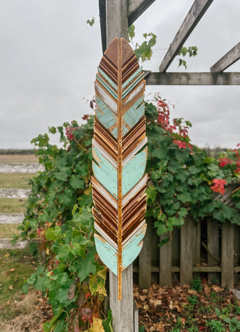 37” Wall Hanging Feather