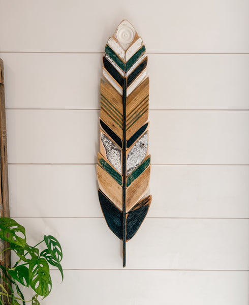 28” Wall Hanging Feather